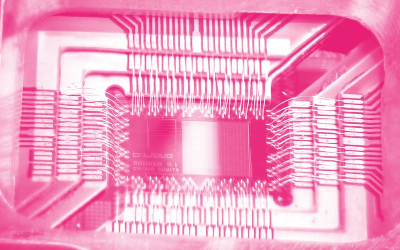 Quantum computer microchip
